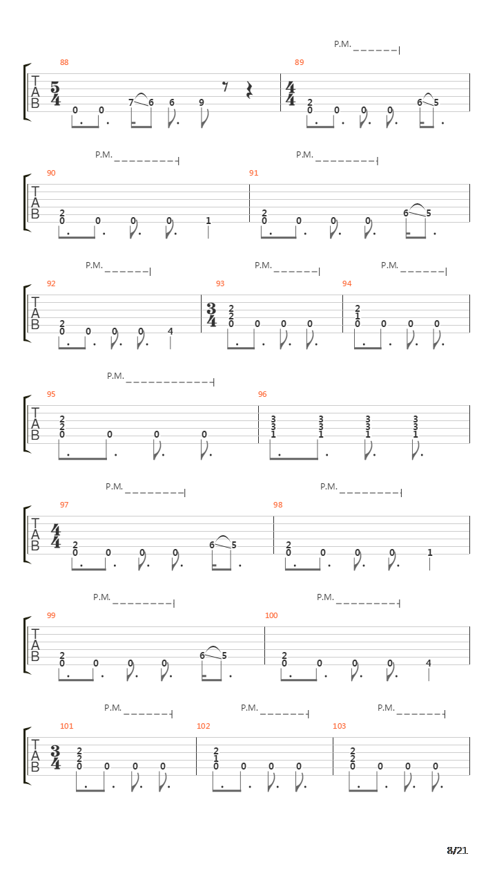 Departing Word吉他谱