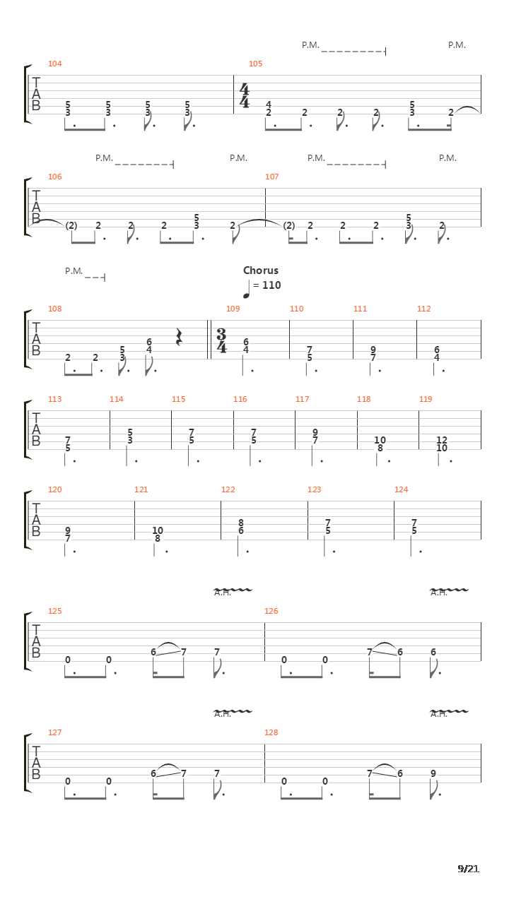 Departing Word吉他谱