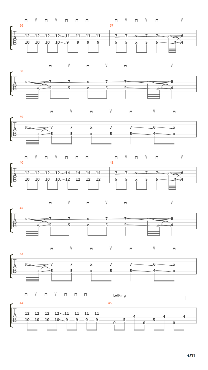 Saccharine吉他谱