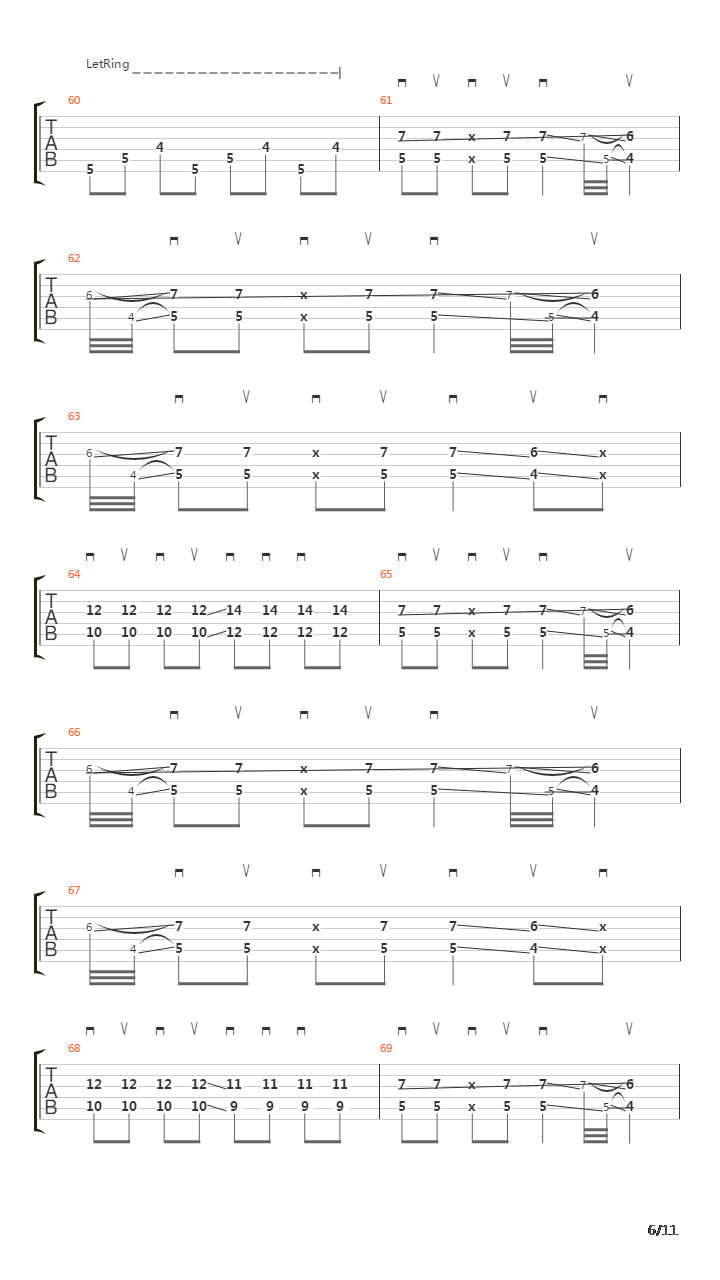 Saccharine吉他谱