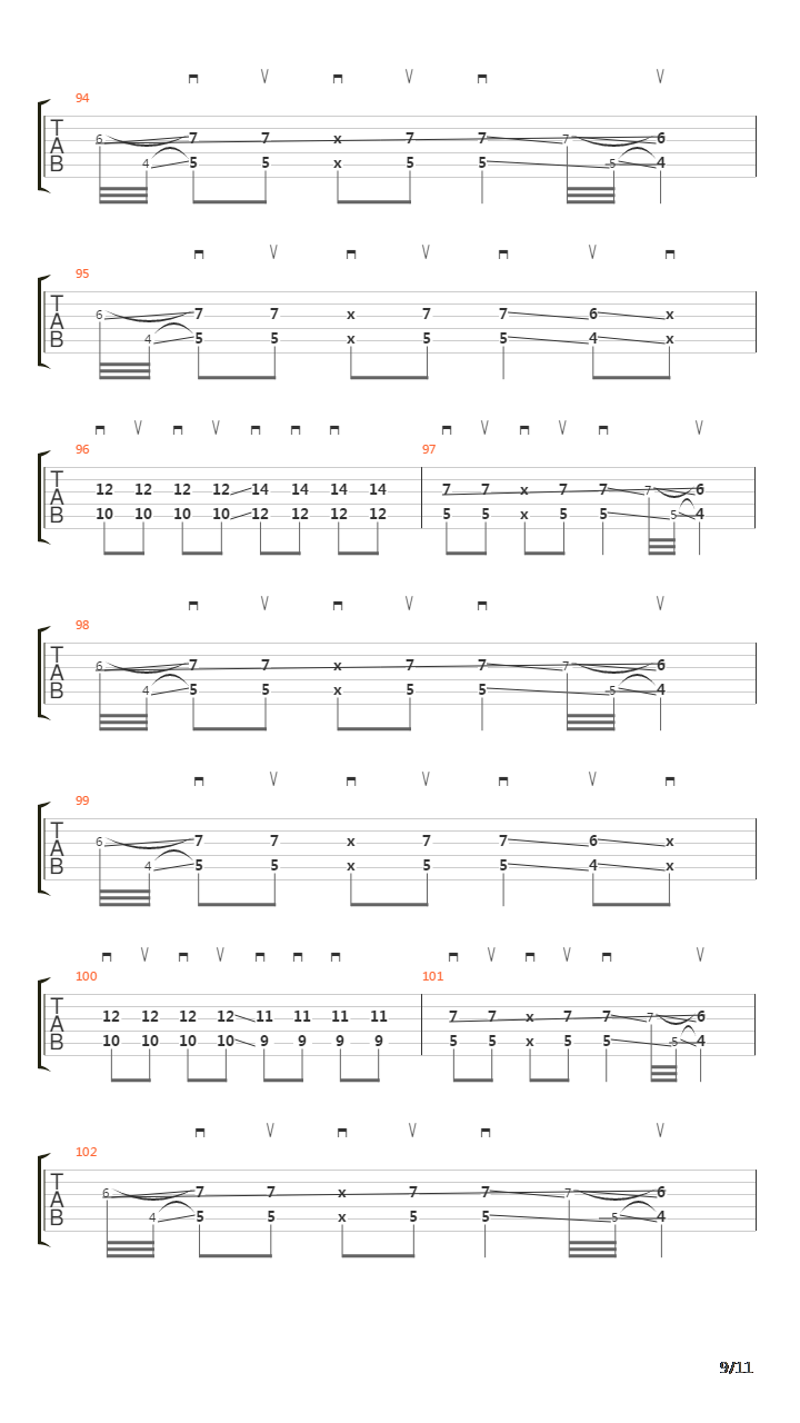Saccharine吉他谱