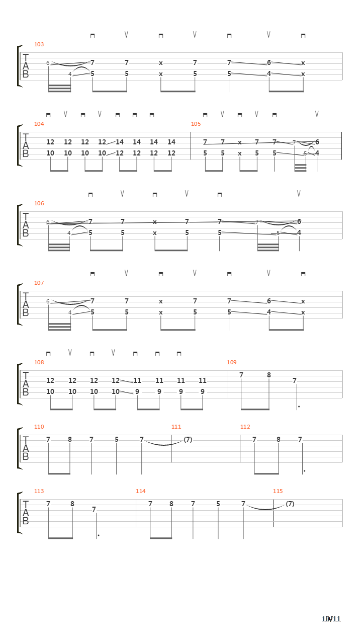 Saccharine吉他谱