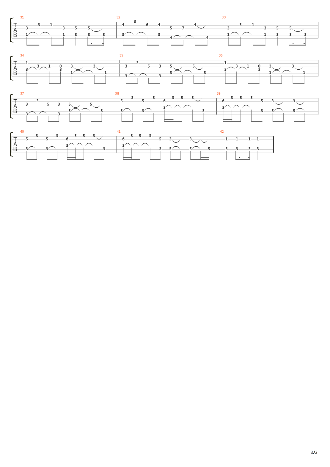 Overture To The Sun吉他谱