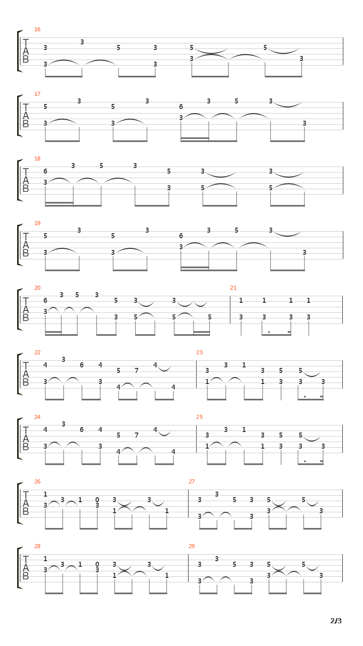 Overture To The Sun吉他谱