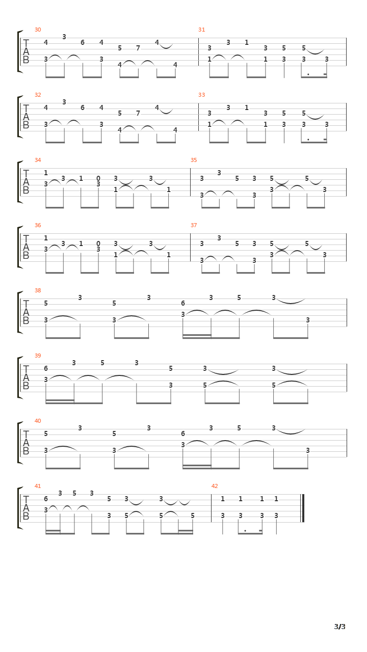 Overture To The Sun吉他谱