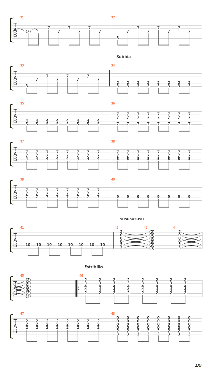 Supersubmarina吉他谱