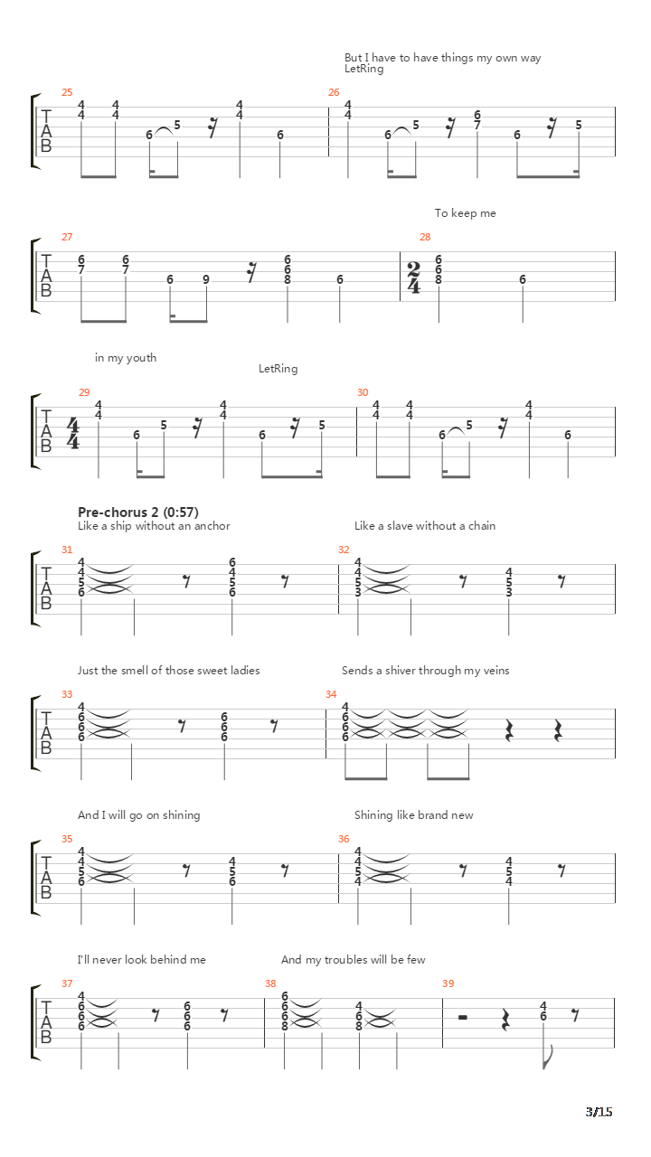 Goodbye Stranger吉他谱