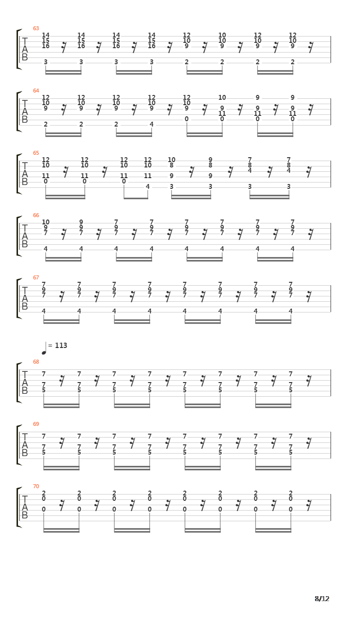 Logical Song吉他谱