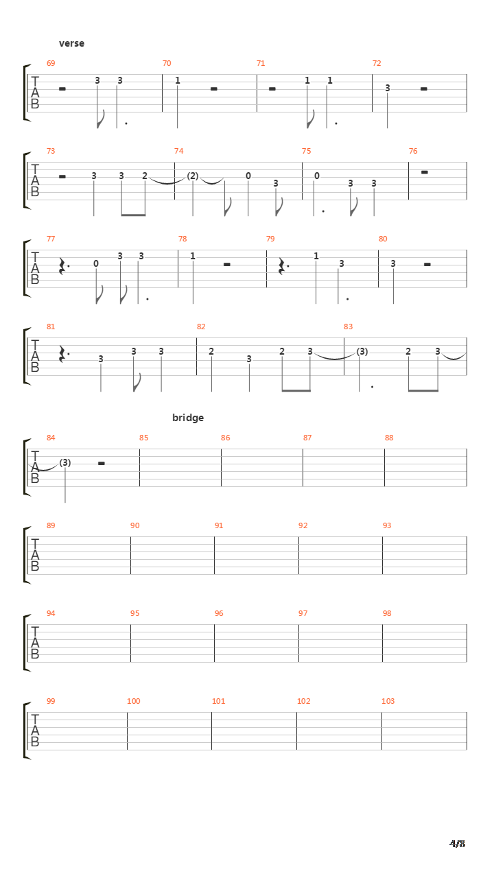 Rudy吉他谱