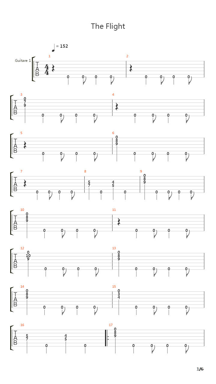 The Flight吉他谱