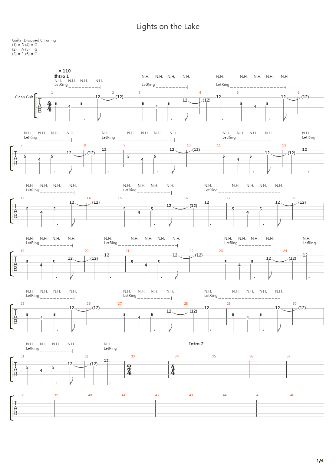 Lights On The Lake吉他谱