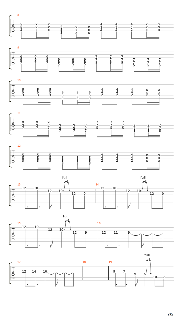 Five Lessons Learned吉他谱