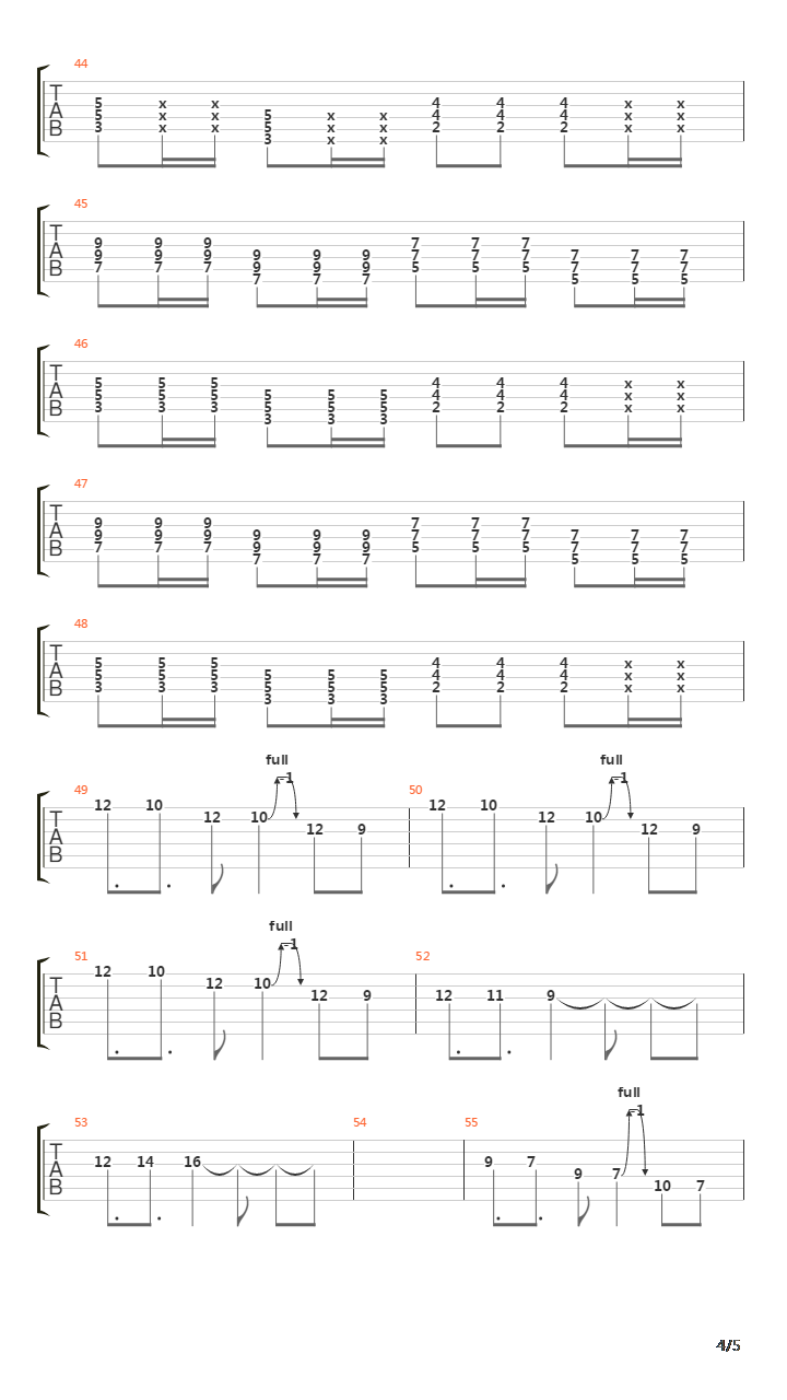 Five Lessons Learned吉他谱