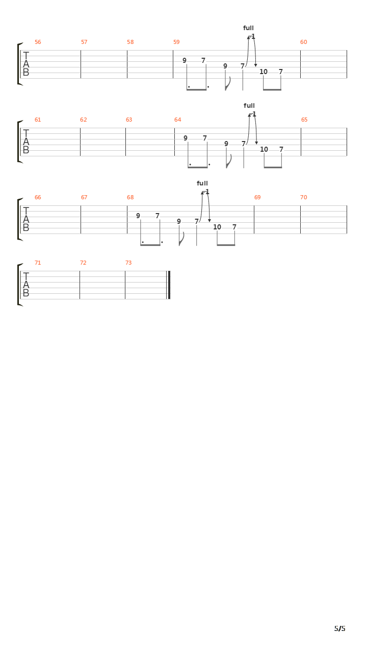 Five Lessons Learned吉他谱