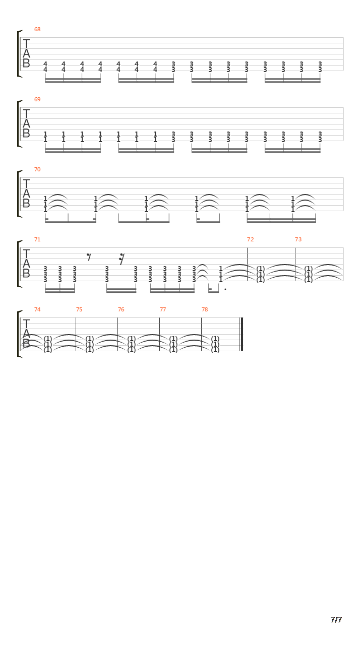 Inside吉他谱
