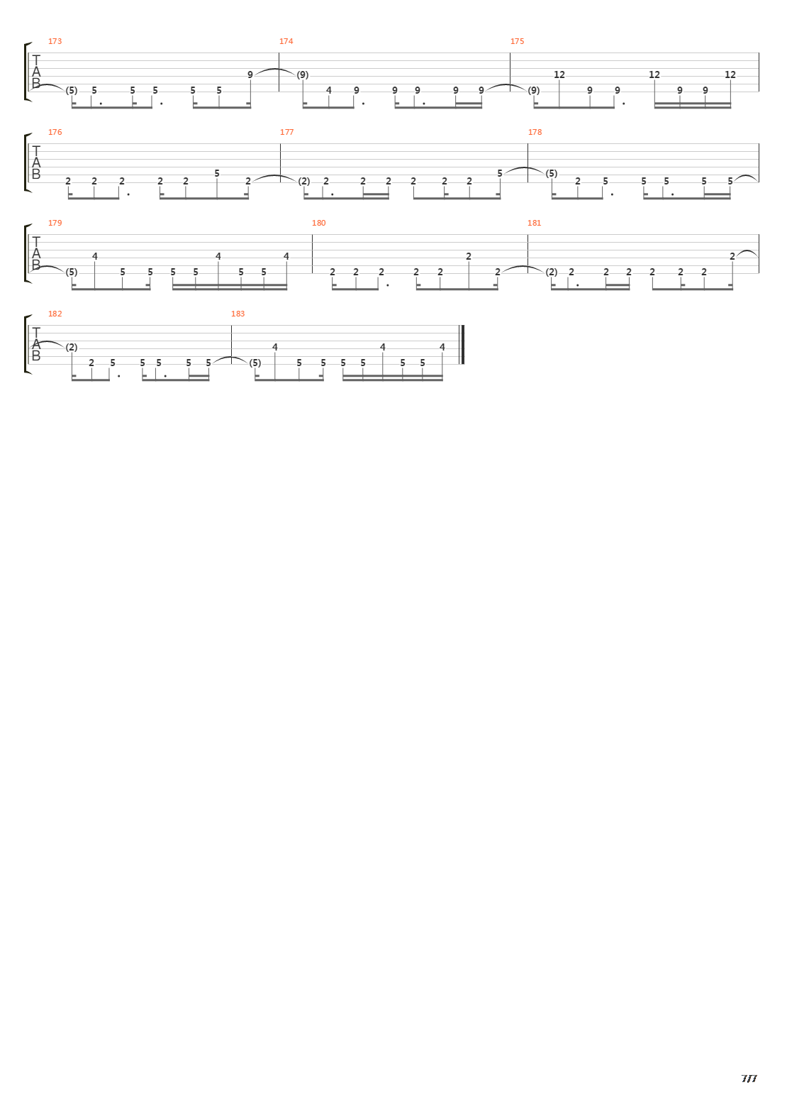 Orbital吉他谱