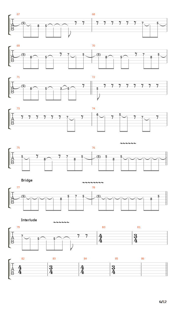 Ode To The Summer吉他谱