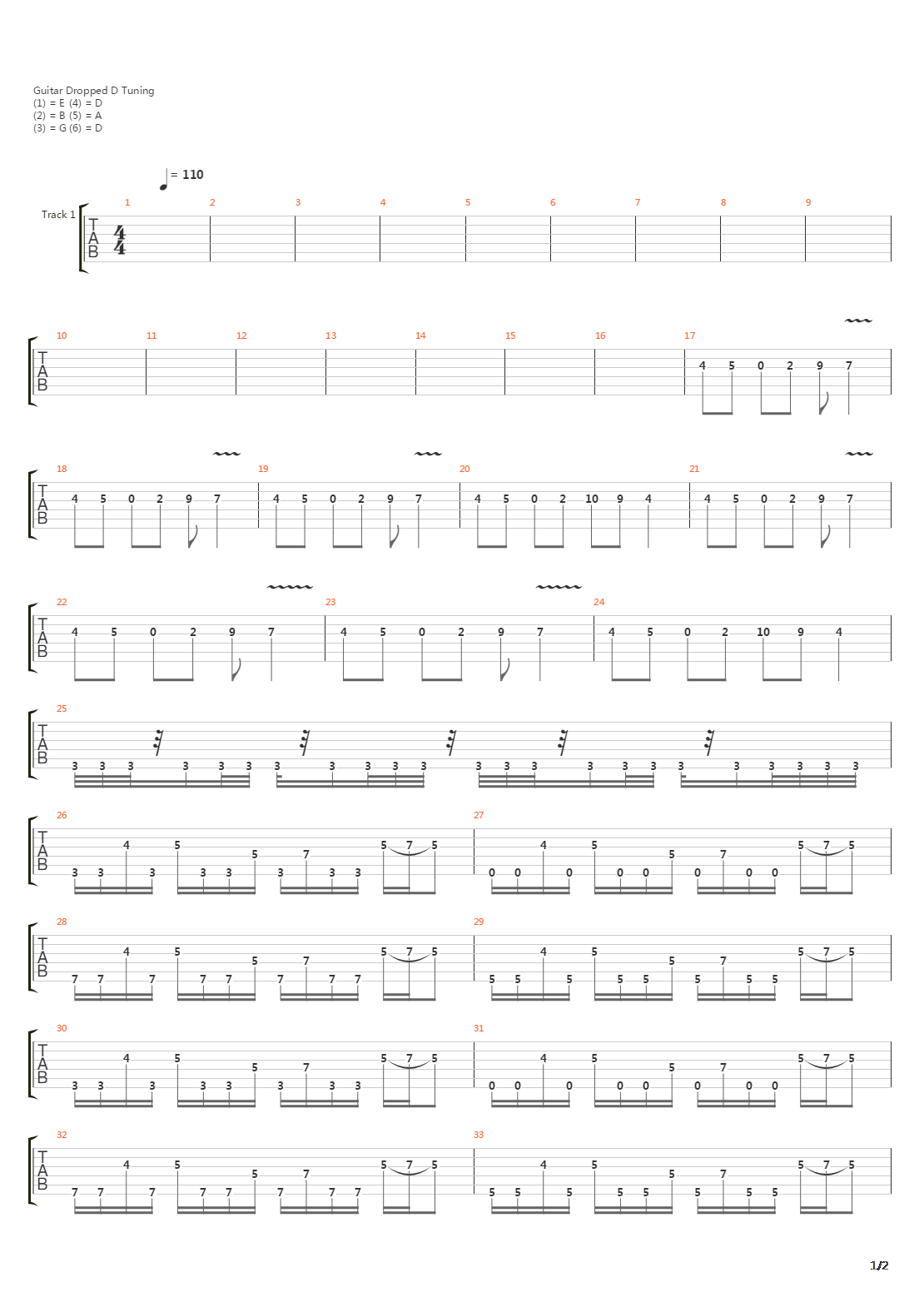 Bereaved吉他谱