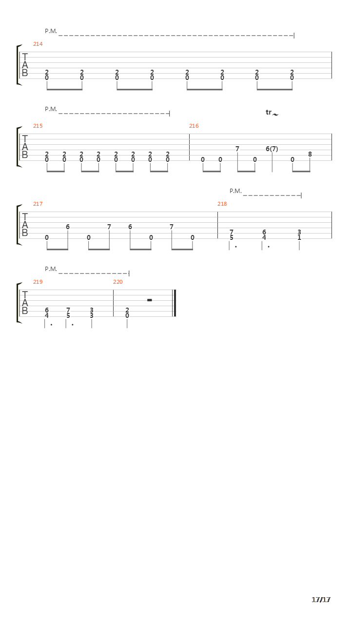 Conclusion Of An Age吉他谱