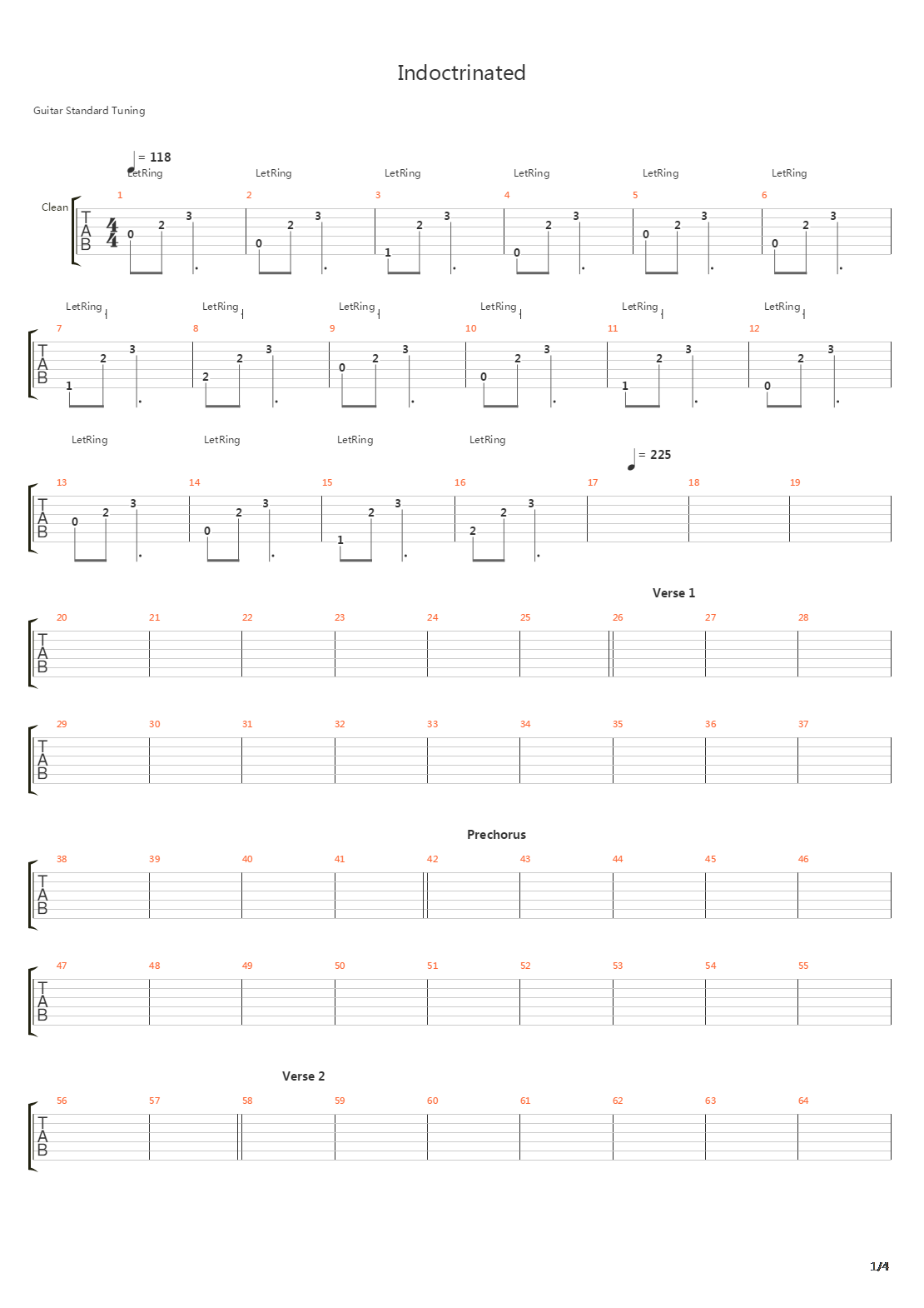 Indoctrinated吉他谱