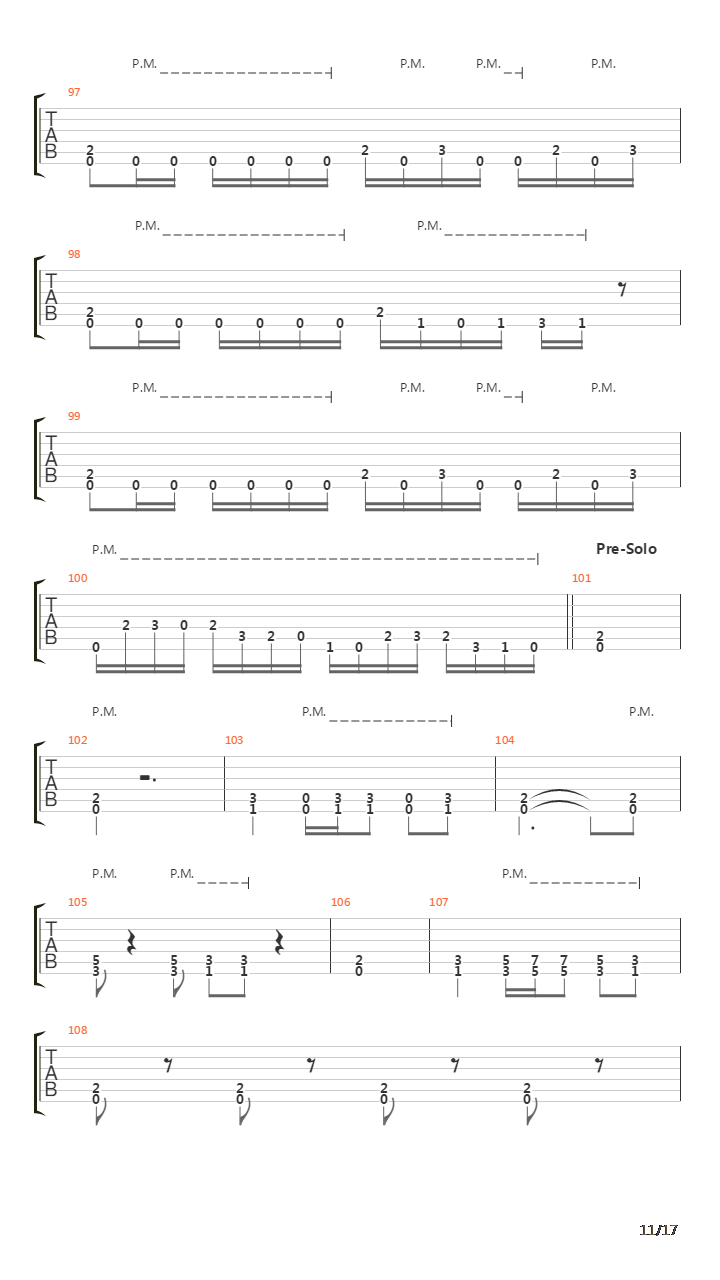 Procession吉他谱