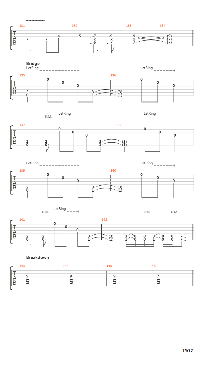 Procession吉他谱