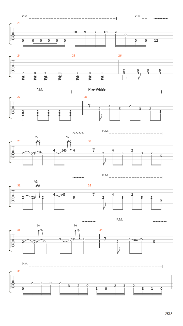 Procession吉他谱