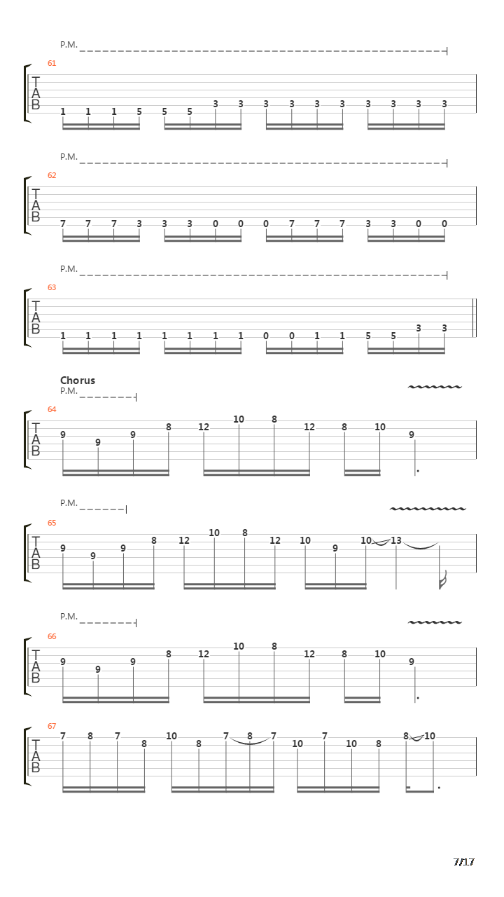 Procession吉他谱