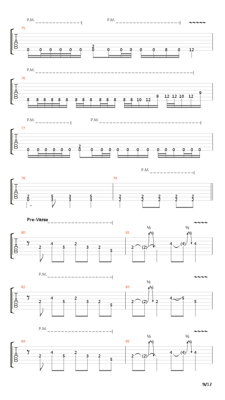 Procession吉他谱