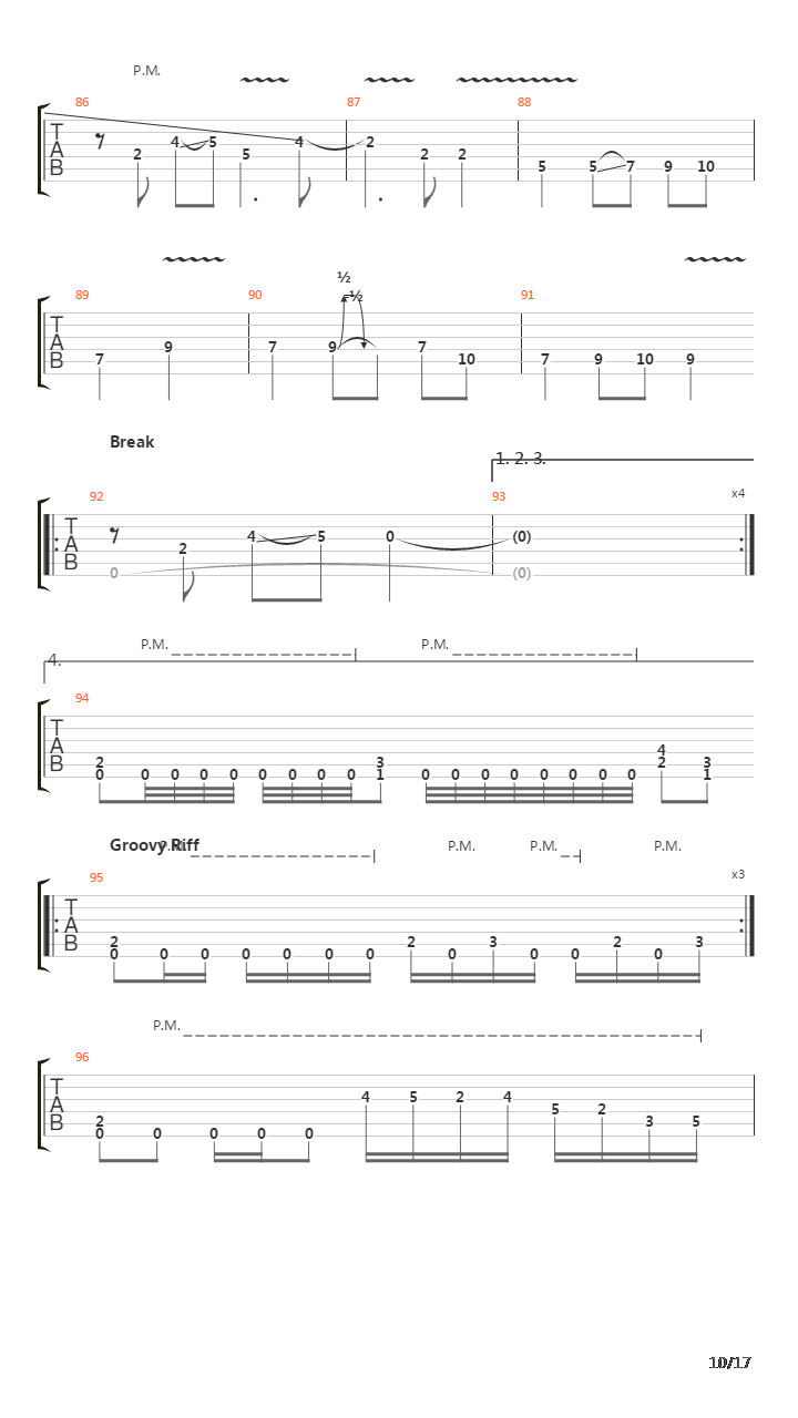 Procession吉他谱