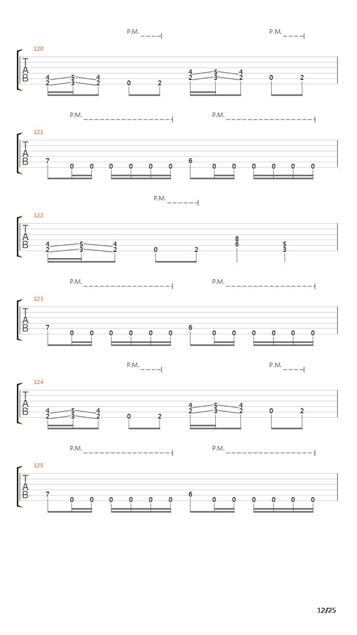 Teras吉他谱