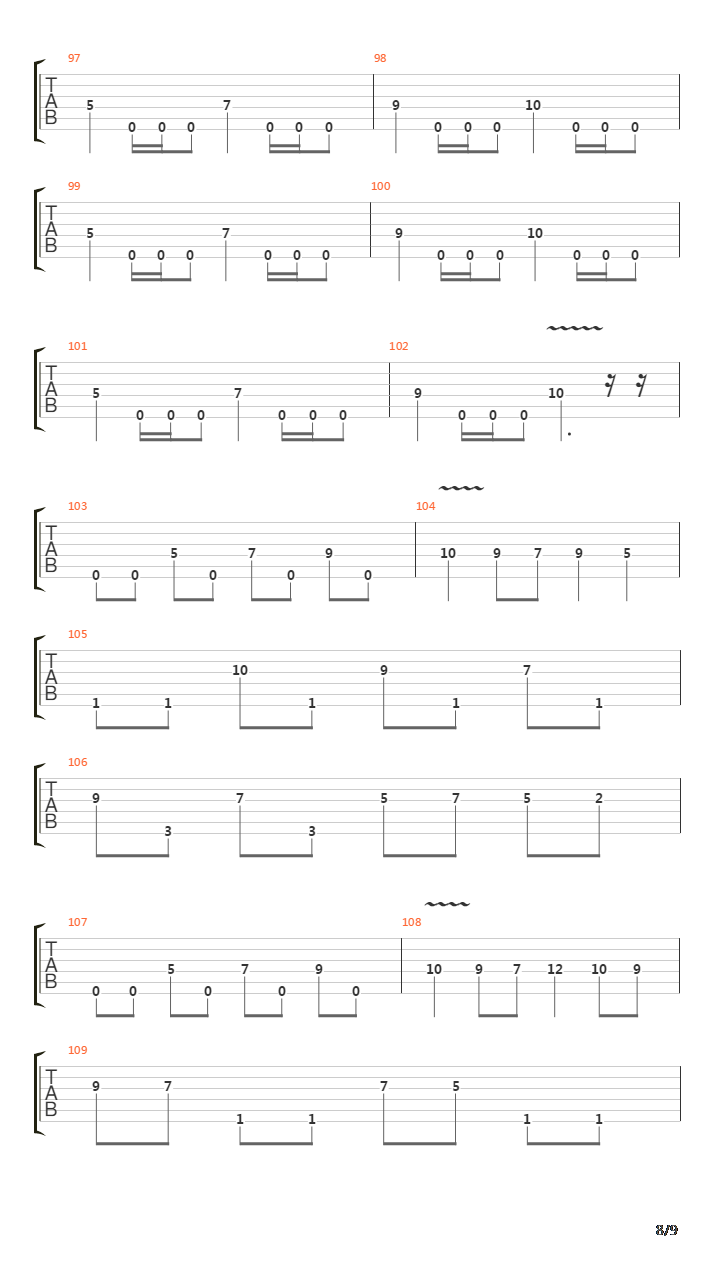 The Blackest Skyline吉他谱