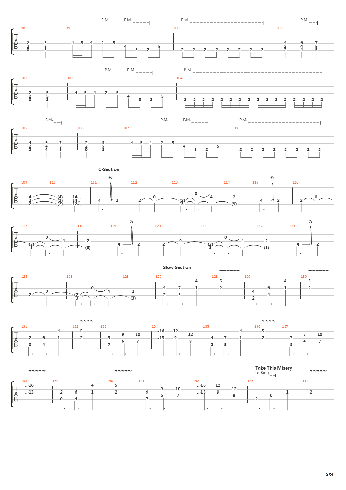 The River吉他谱