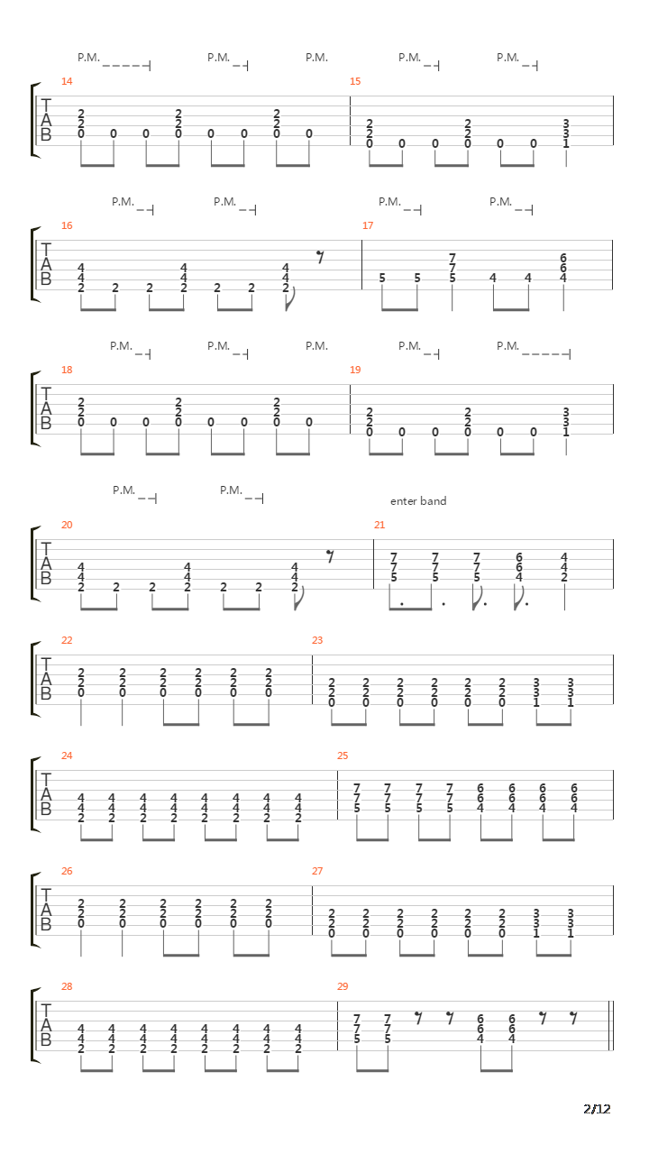 Xanthein吉他谱