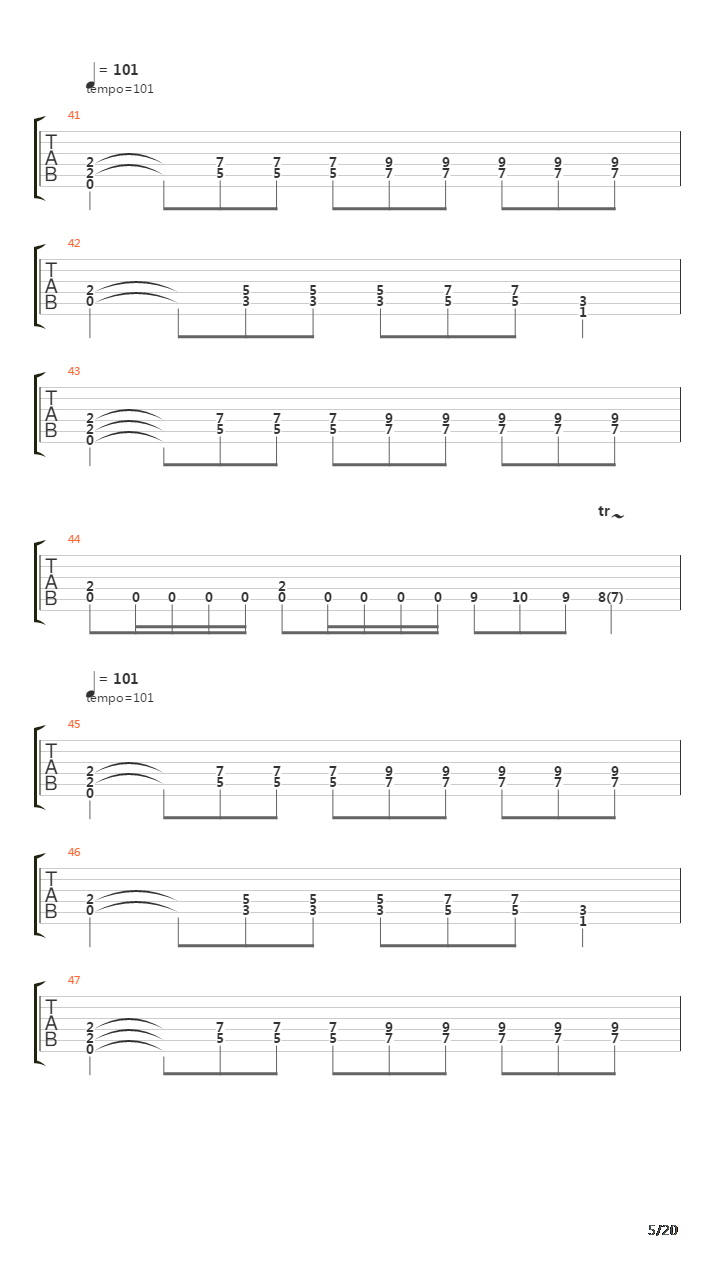 Doedskvad Ii吉他谱