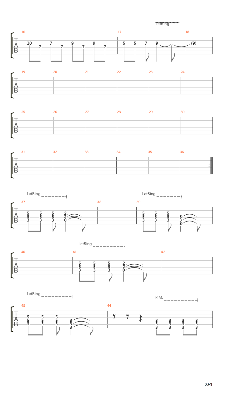 Dread吉他谱