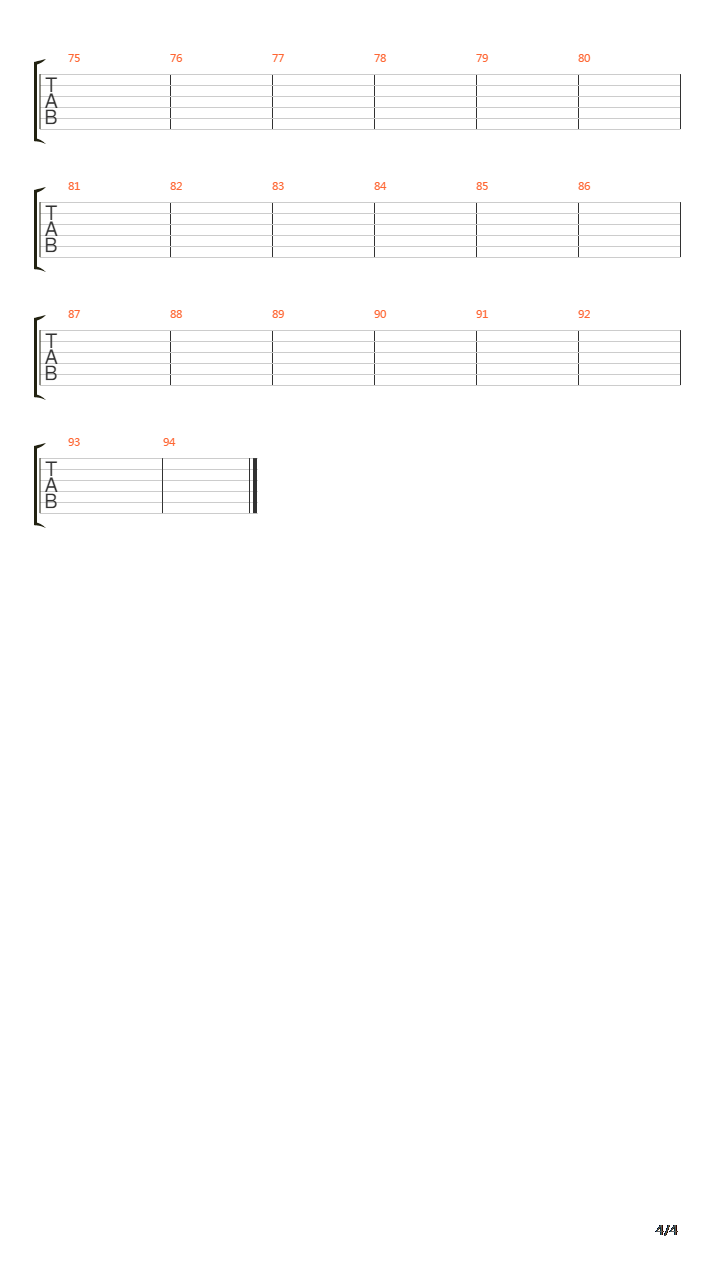 Dread吉他谱