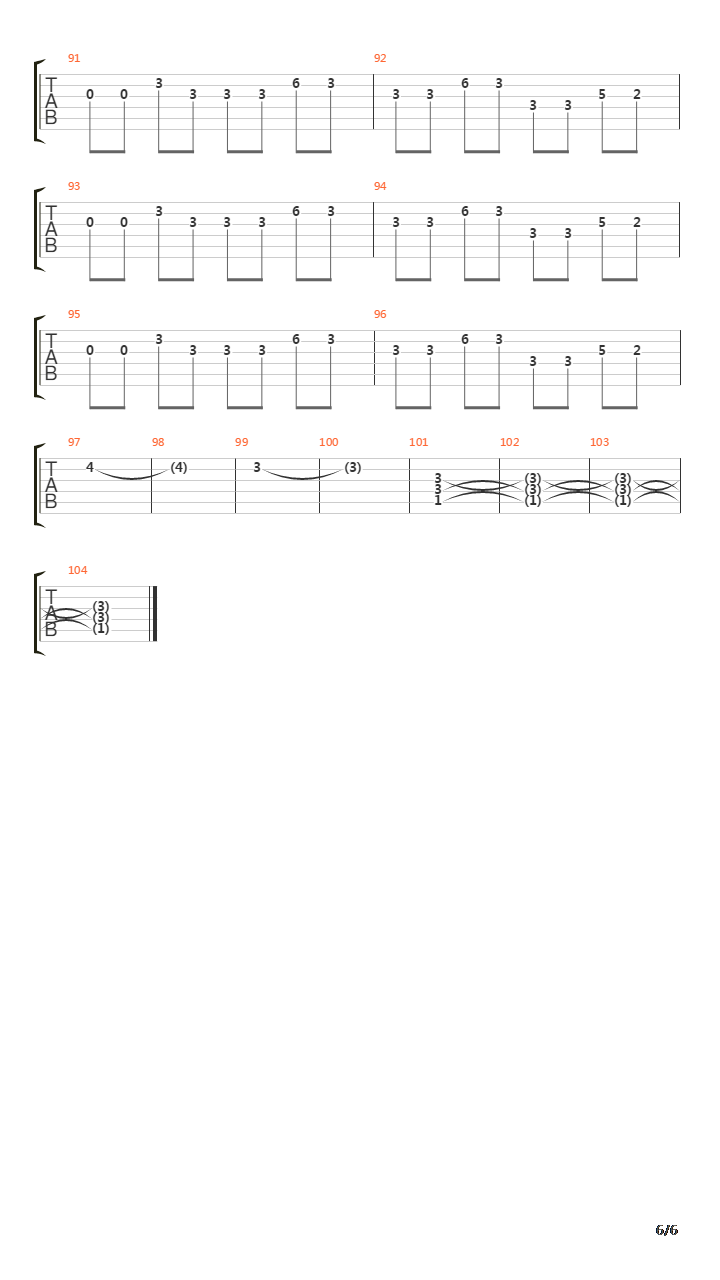 Jaded吉他谱