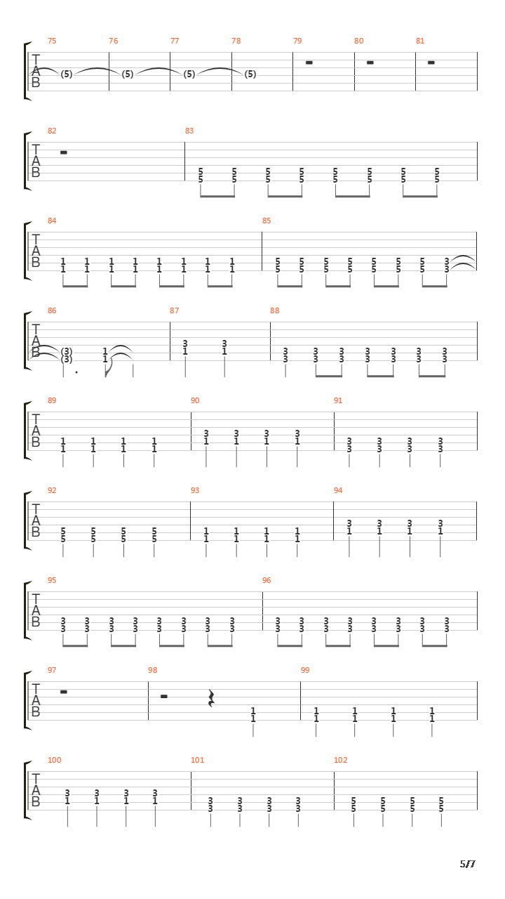 Losing吉他谱