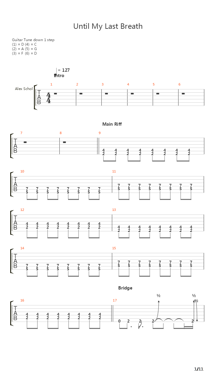 Until My Last Breath吉他谱