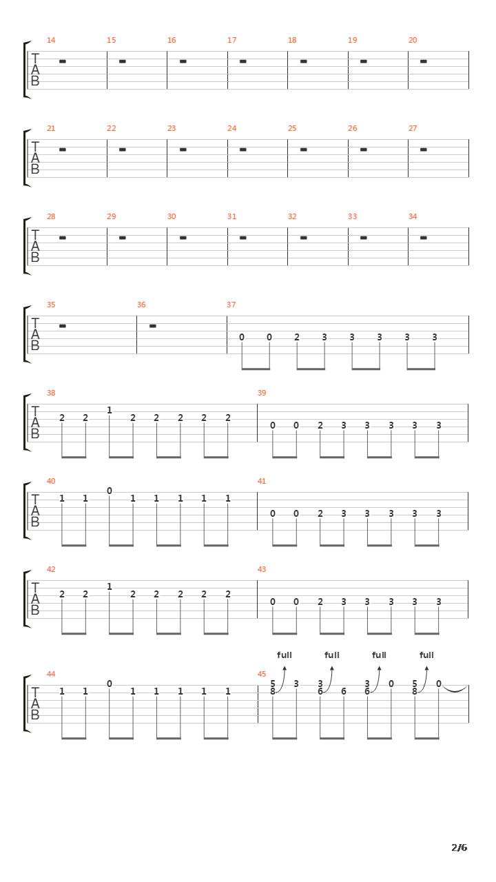 Rve Toujours吉他谱