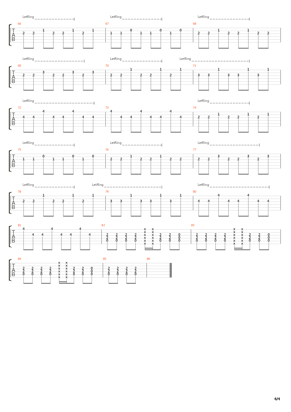 The Turn吉他谱