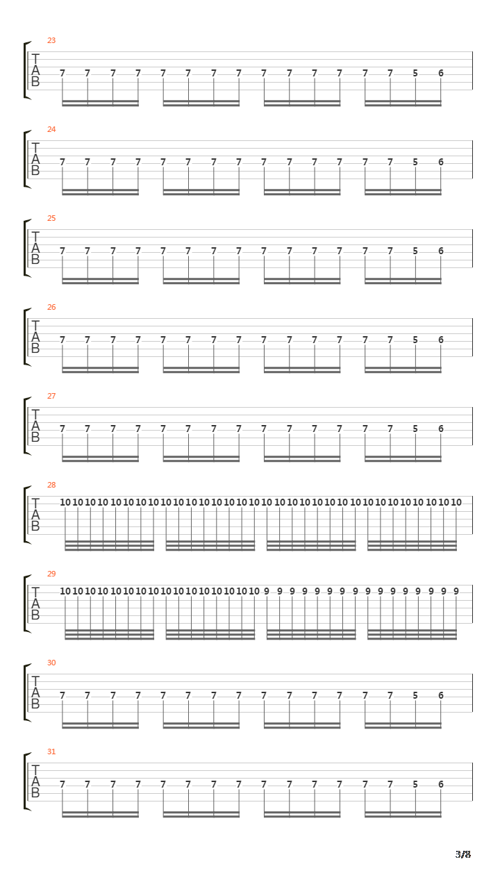 The Turn吉他谱