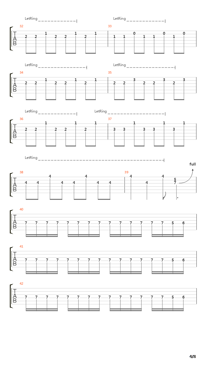 The Turn吉他谱