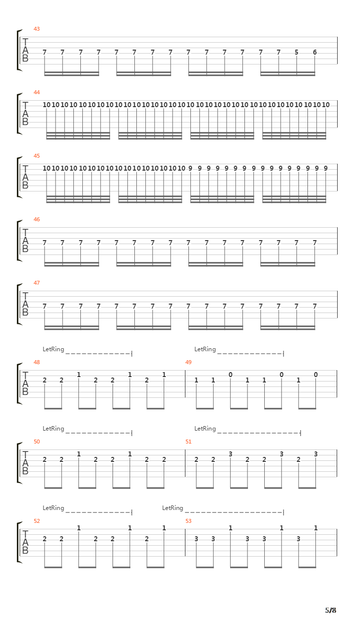 The Turn吉他谱