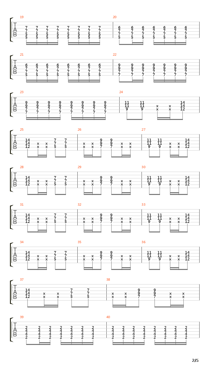 Northshore吉他谱