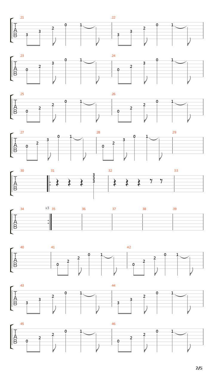 Elevation吉他谱