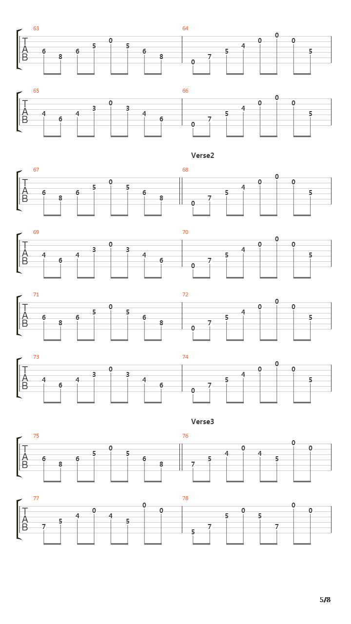 As The Autumn Razor Sings Above My Veins吉他谱
