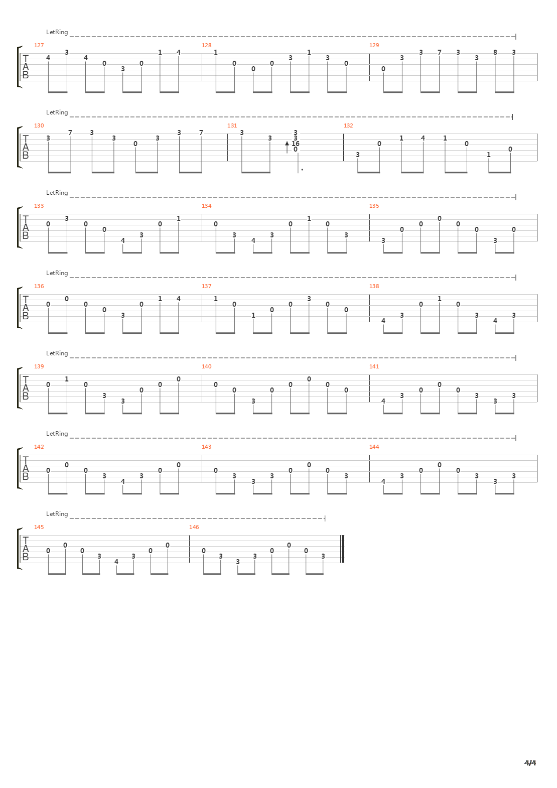 Tenhi吉他谱