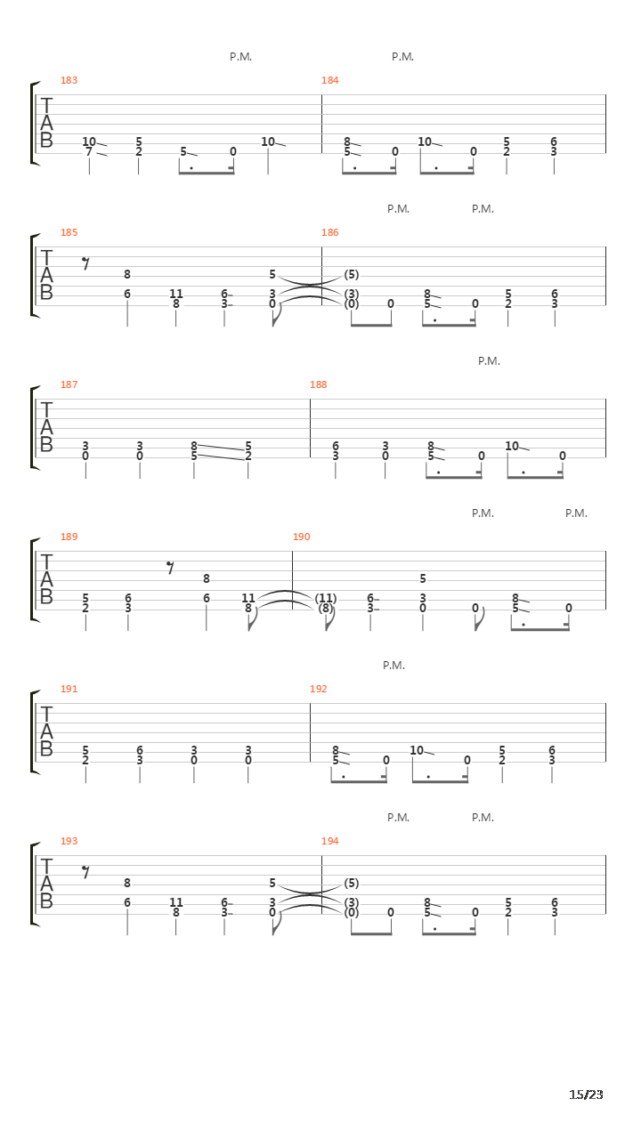 Concealing Fate Part 1 - Acceptance吉他谱